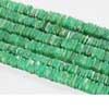 Natural Green Chrysoprase Smooth Polished Heishi Cube Beads Strand Length is 14 Inches & Size 5mm Approx 